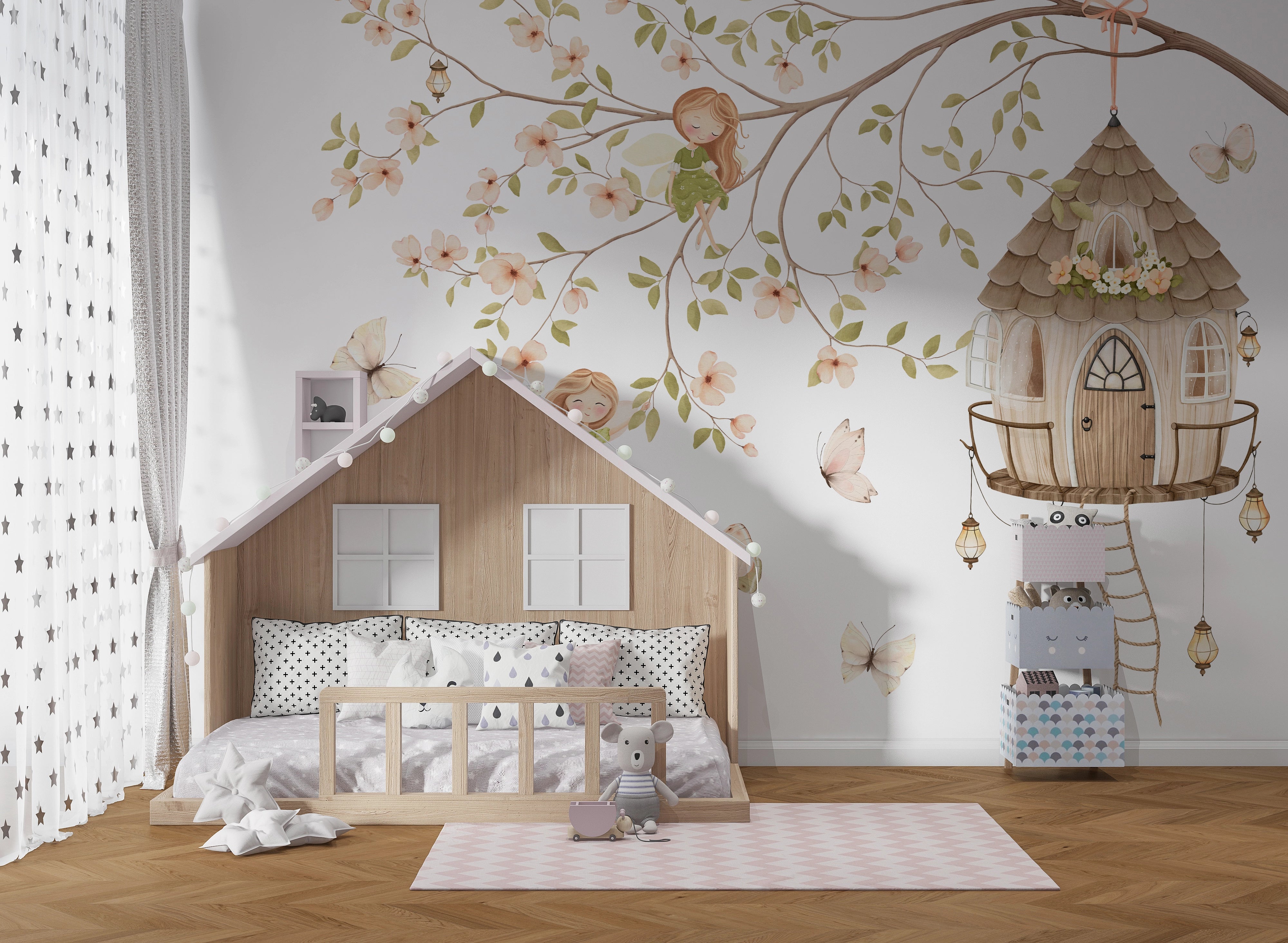 Papier peint panoramique Jardin des Fées