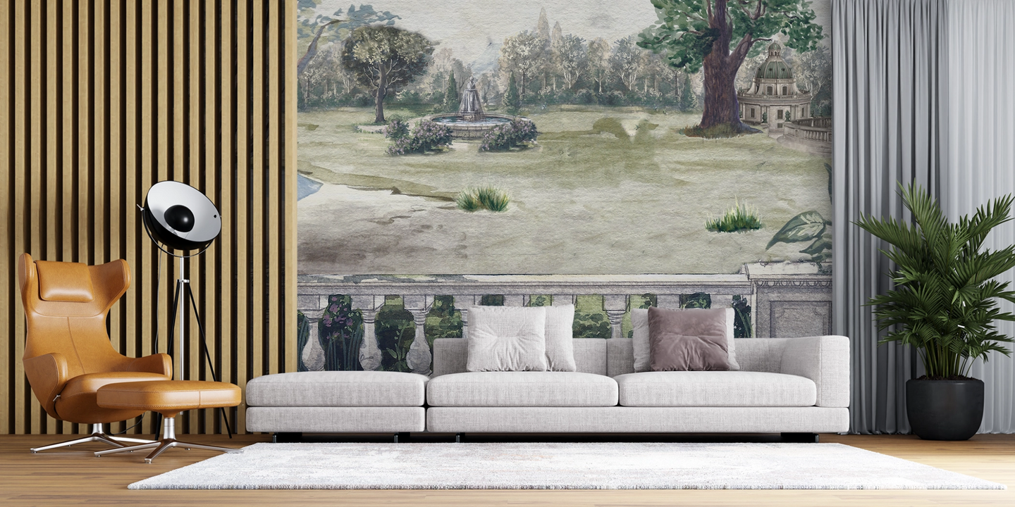 Papier peint panoramique jardin secret - Kam & Leon