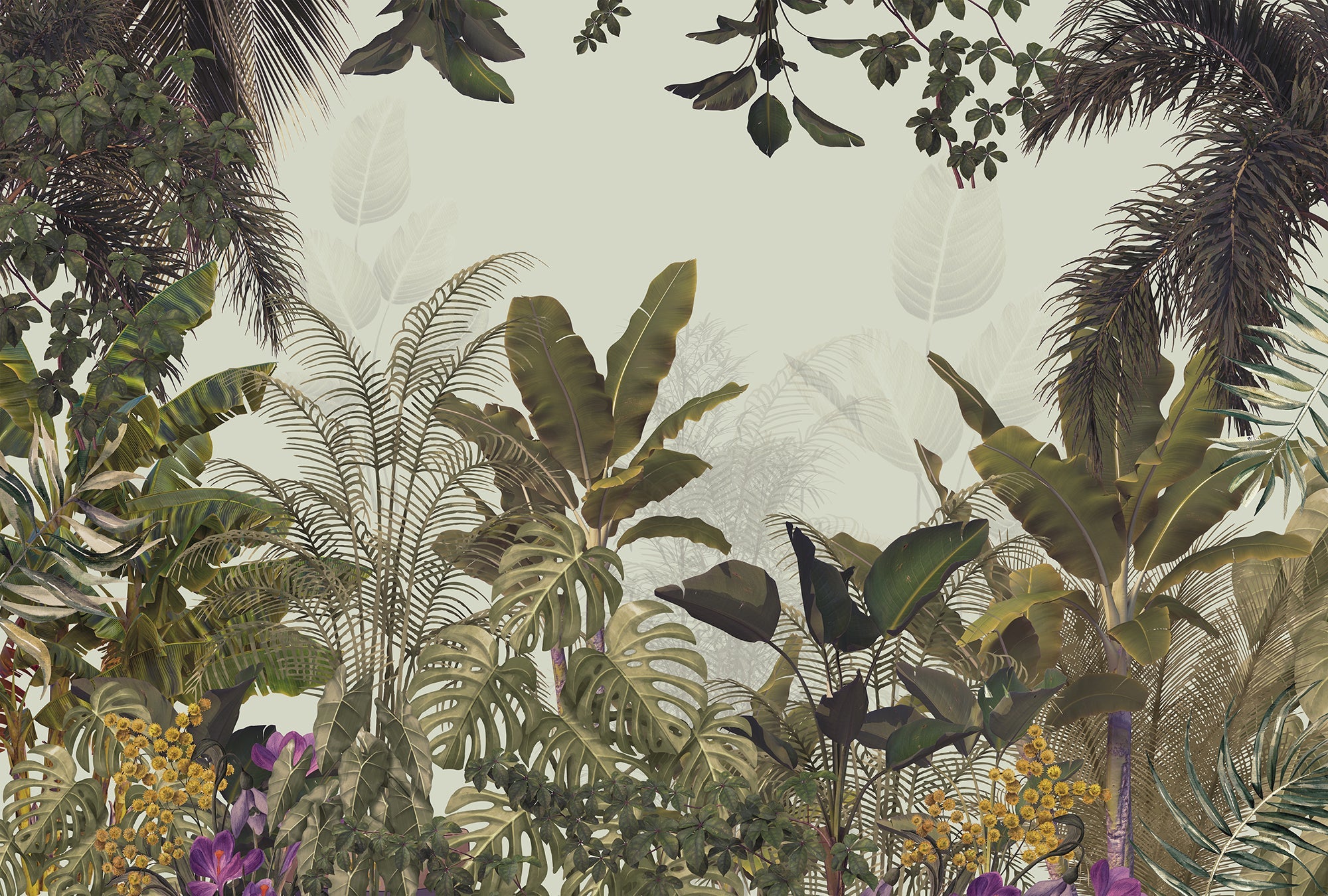 Papier peint panoramique jungle quintessence