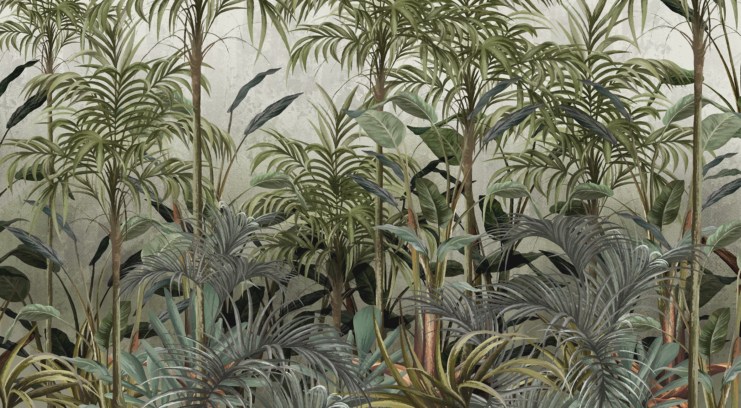 Papier peint panoramique Jungle Sereine