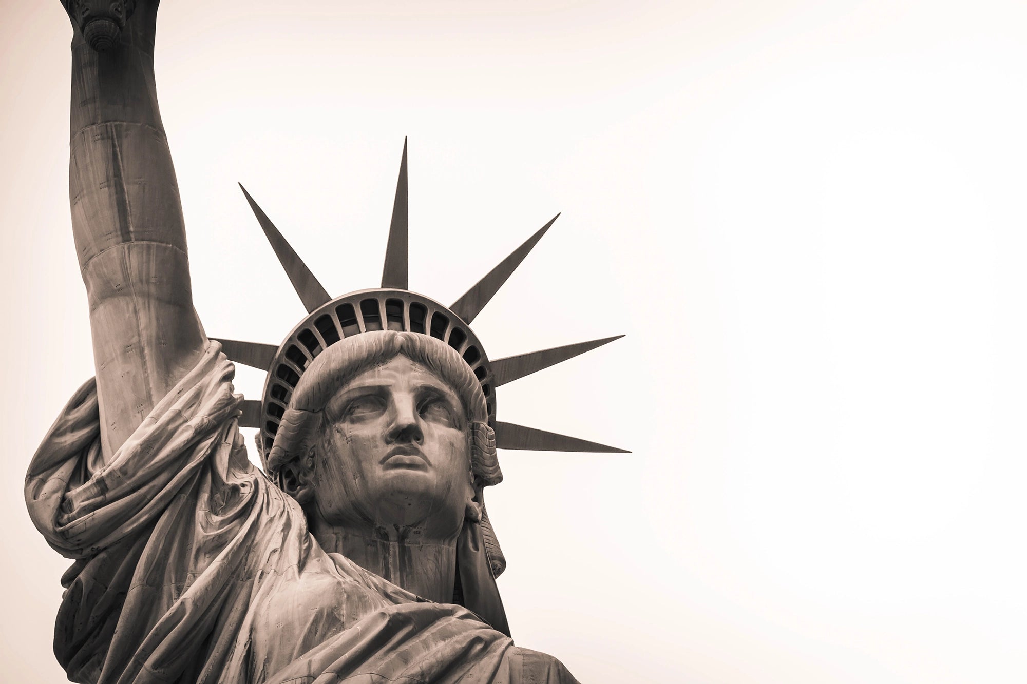 Papier peint panoramique la statut de la liberté