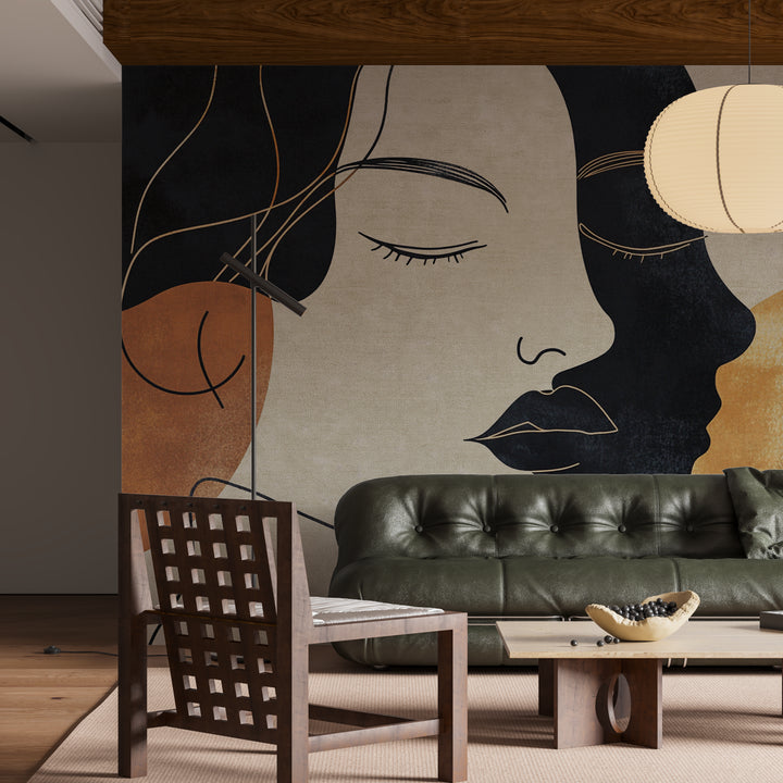 Papier peint panoramique Muse Graphique