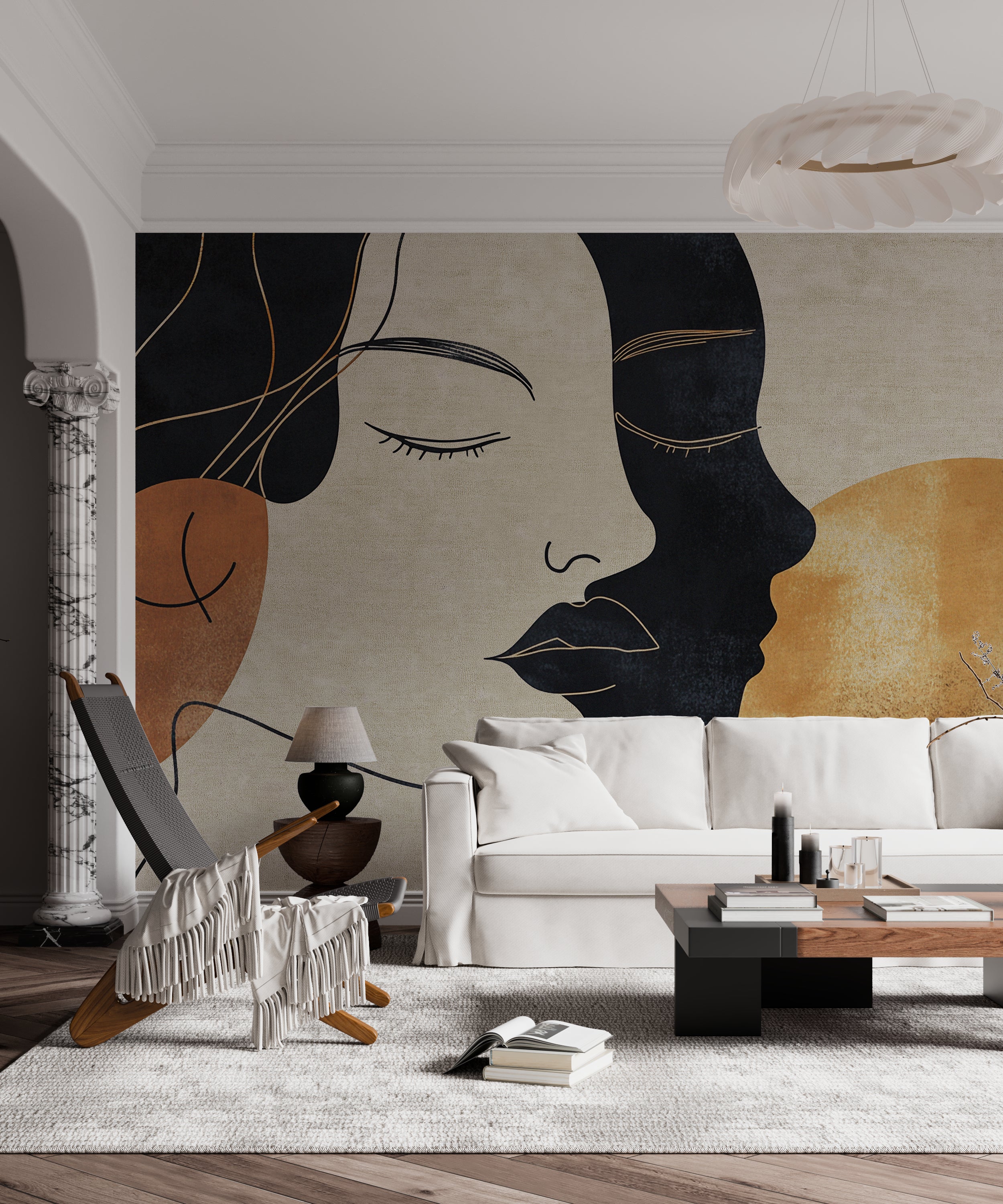 Papier peint panoramique Muse Graphique