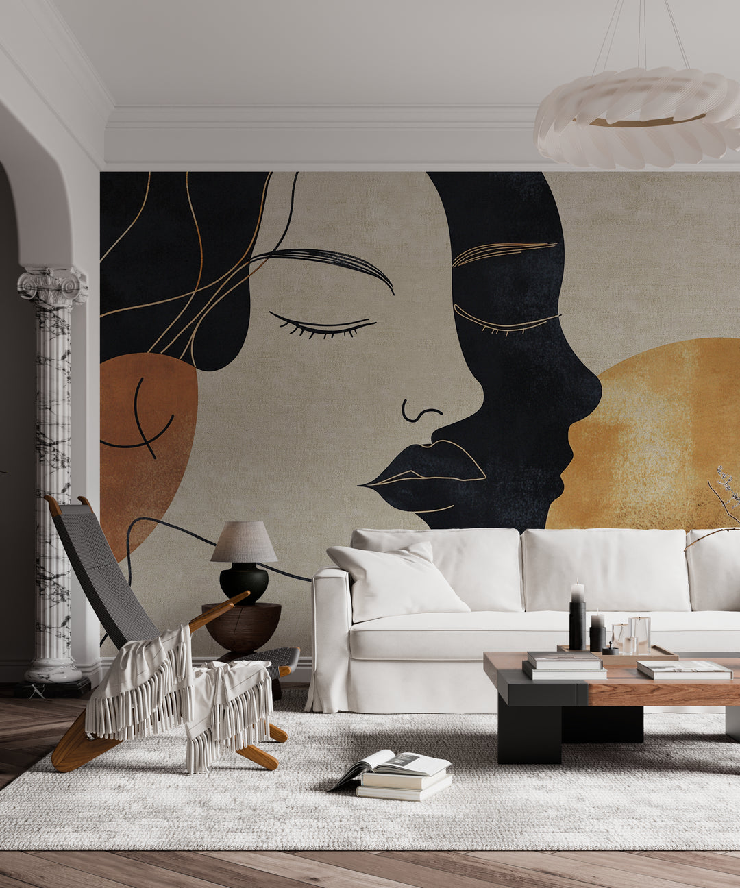 Papier peint panoramique Muse Graphique