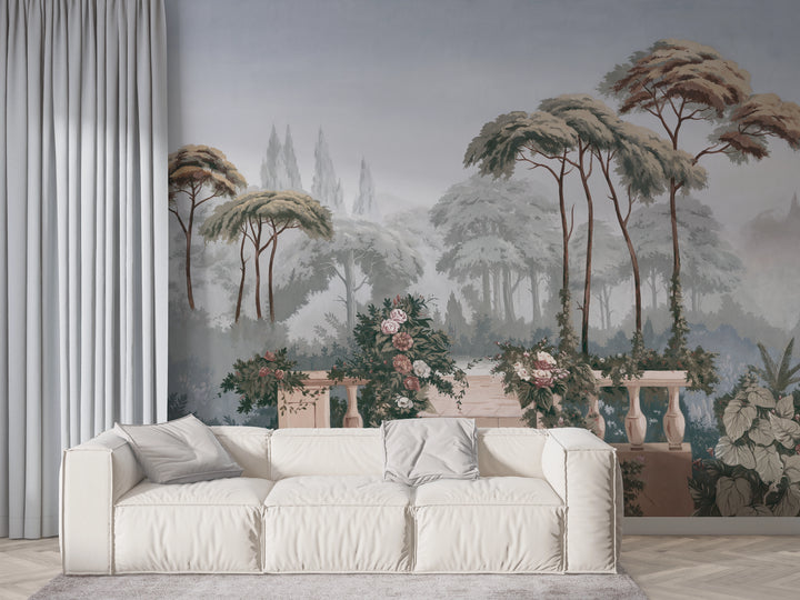 Panoramic wallpaper landscape of yesteryear