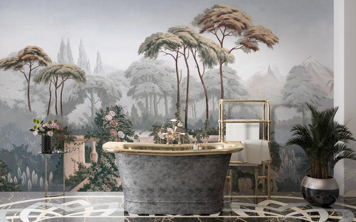 Panoramic wallpaper landscape of yesteryear