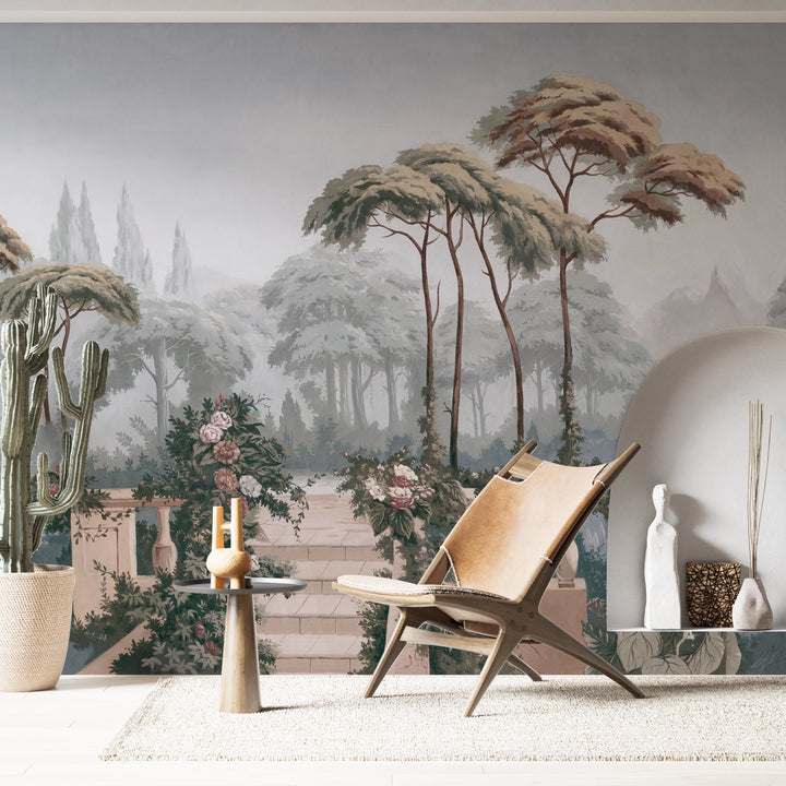 Panoramic wallpaper landscape of yesteryear