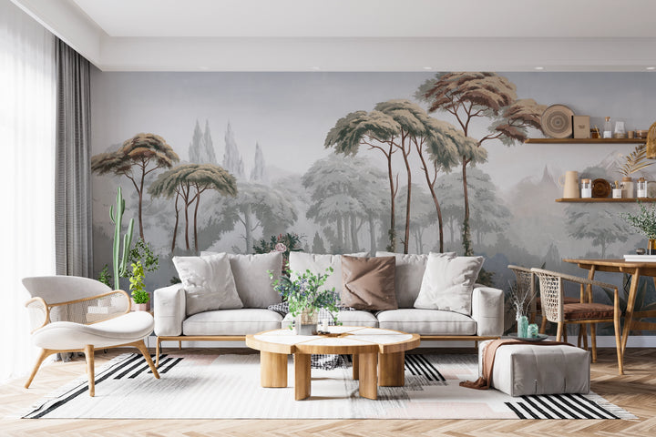 Panoramic wallpaper landscape of yesteryear