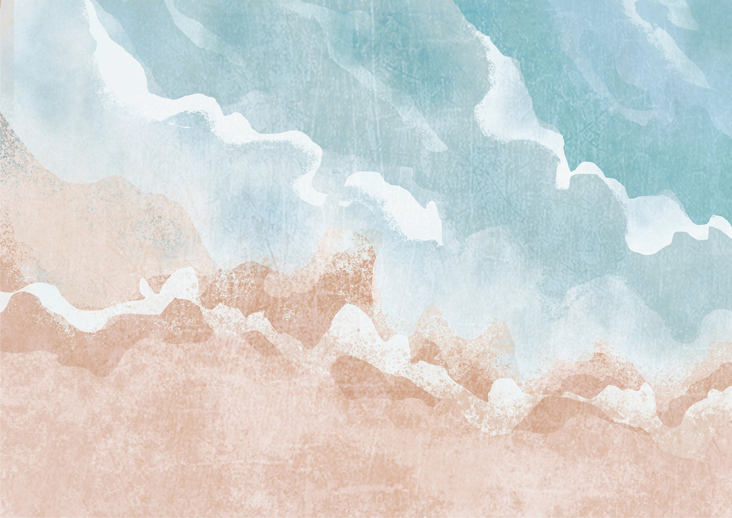 Papier Peint Panoramique Plage abstraite - Kam et Léon