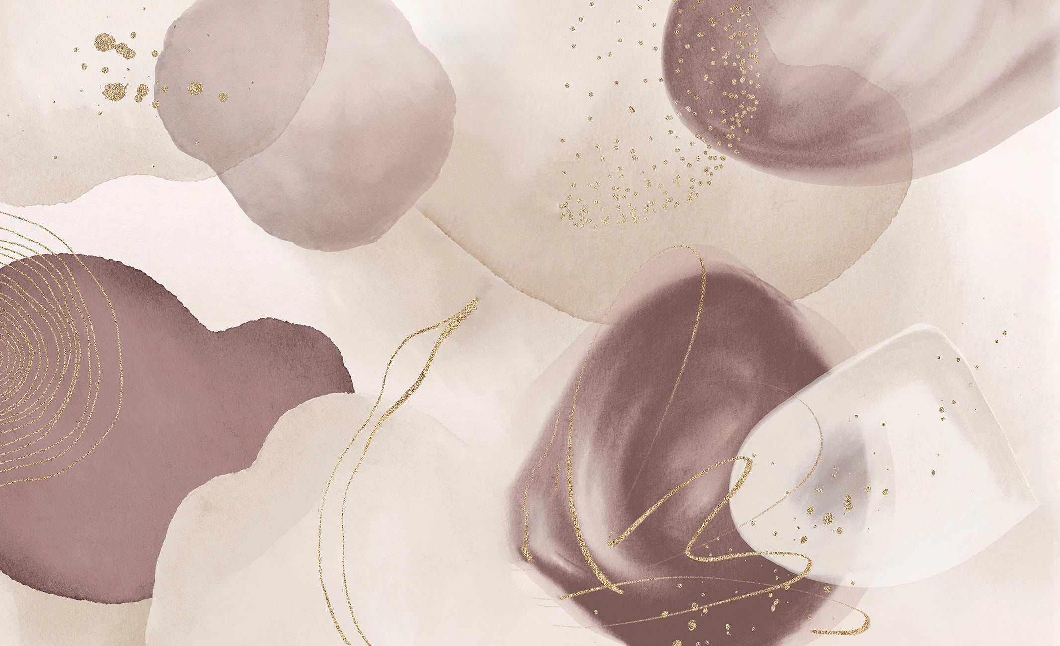 Panoramische Tapete Puderlila 