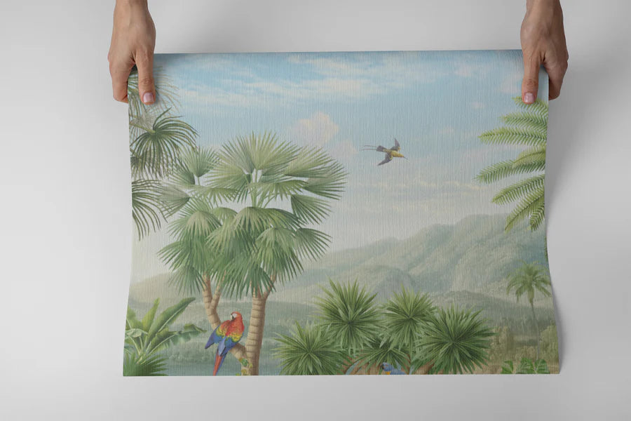 Papier peint pré-encollé sur mesure Kam et Léon