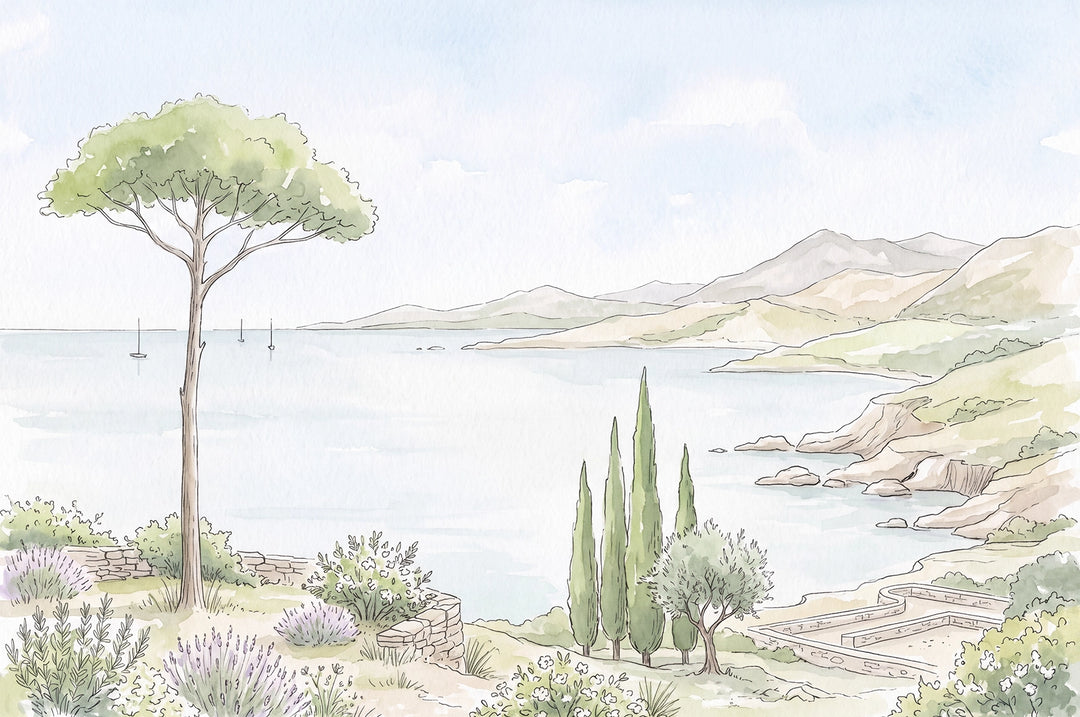 Papier peint sur mesure Rivage Méditerranéen