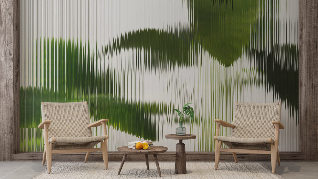 Panoramic Wallpaper Silhouettes Vegetales 