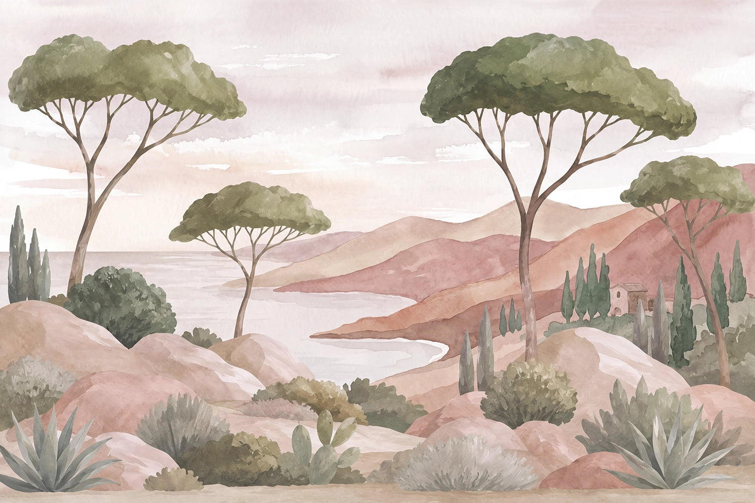 Papier peint panoramique Paysage de Toscane