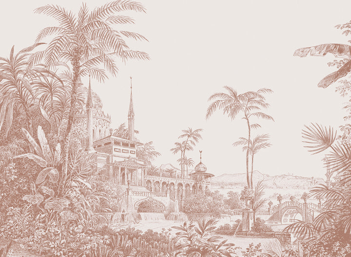 Papier peint Panoramique Temple Graphique