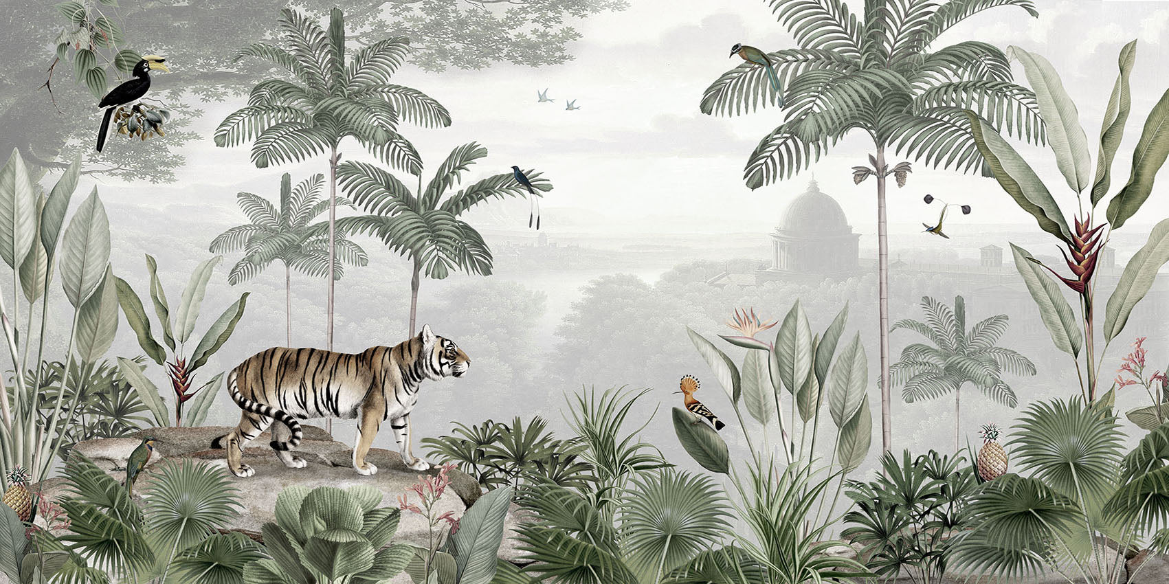 Papier Peint Le Tigre du Jardin Impérial