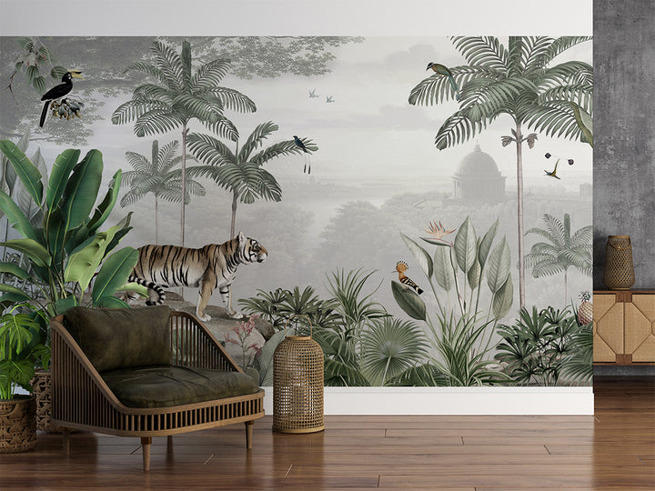 Papier Peint Le Tigre du Jardin Impérial