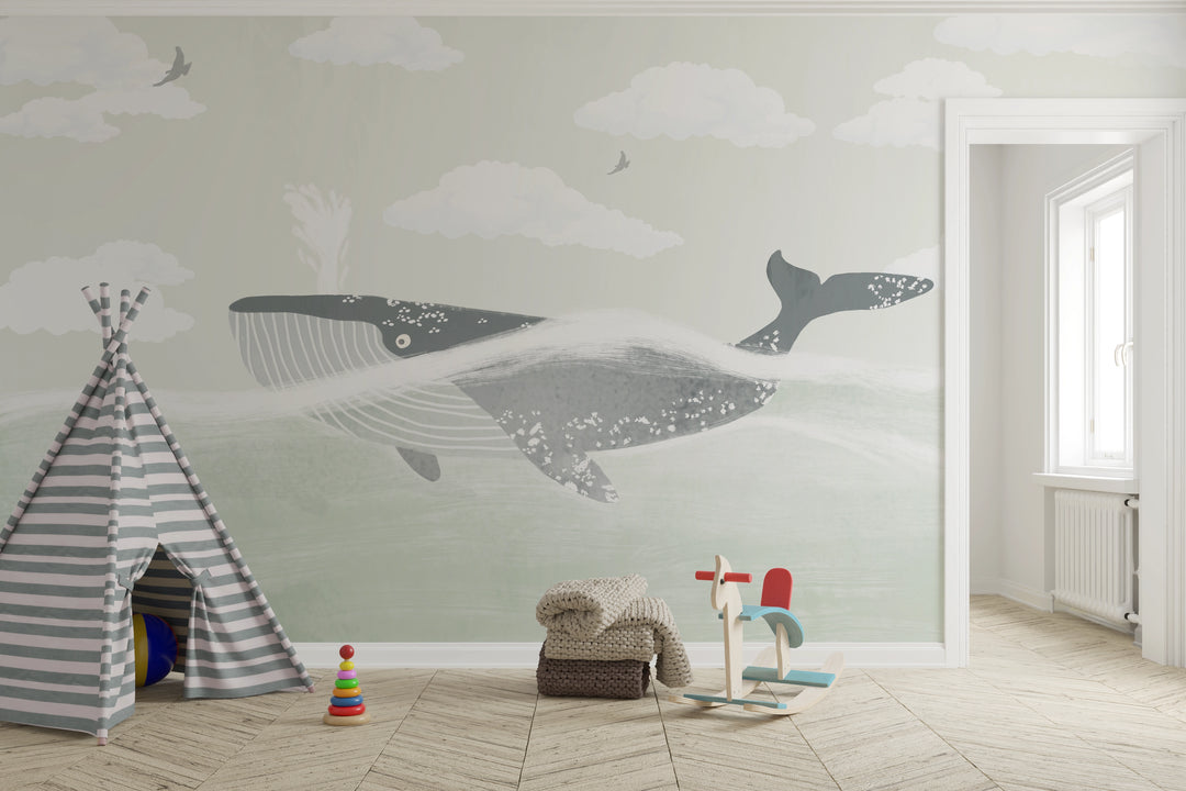 Papier peint panoramique Voyage de la Baleine
