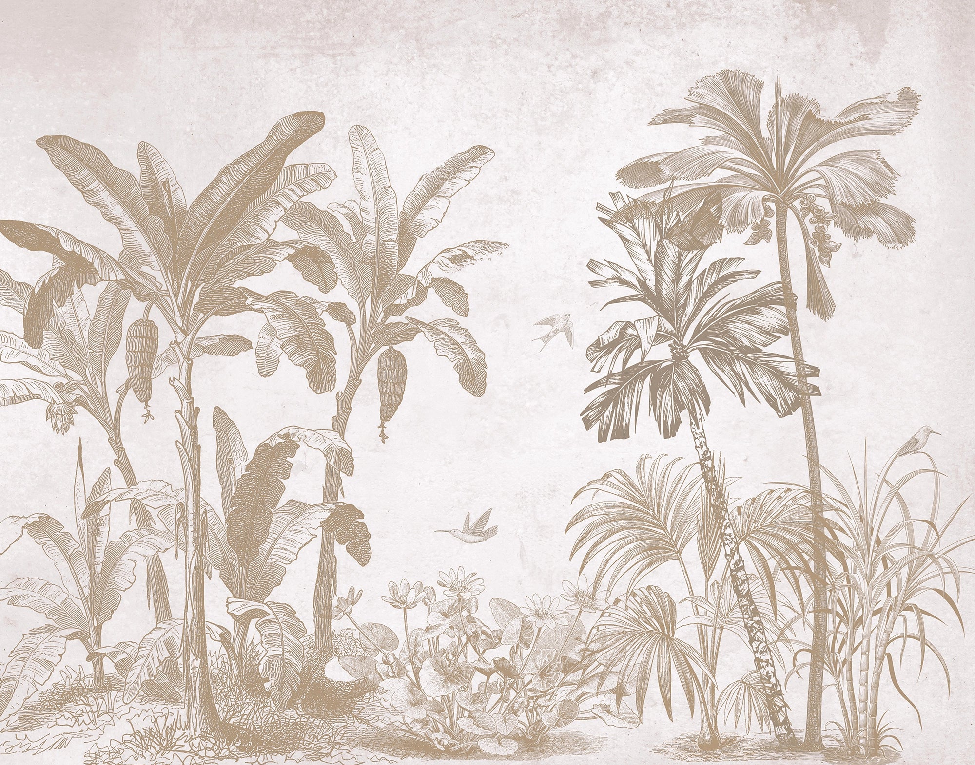 Papier peint paysage Sépia