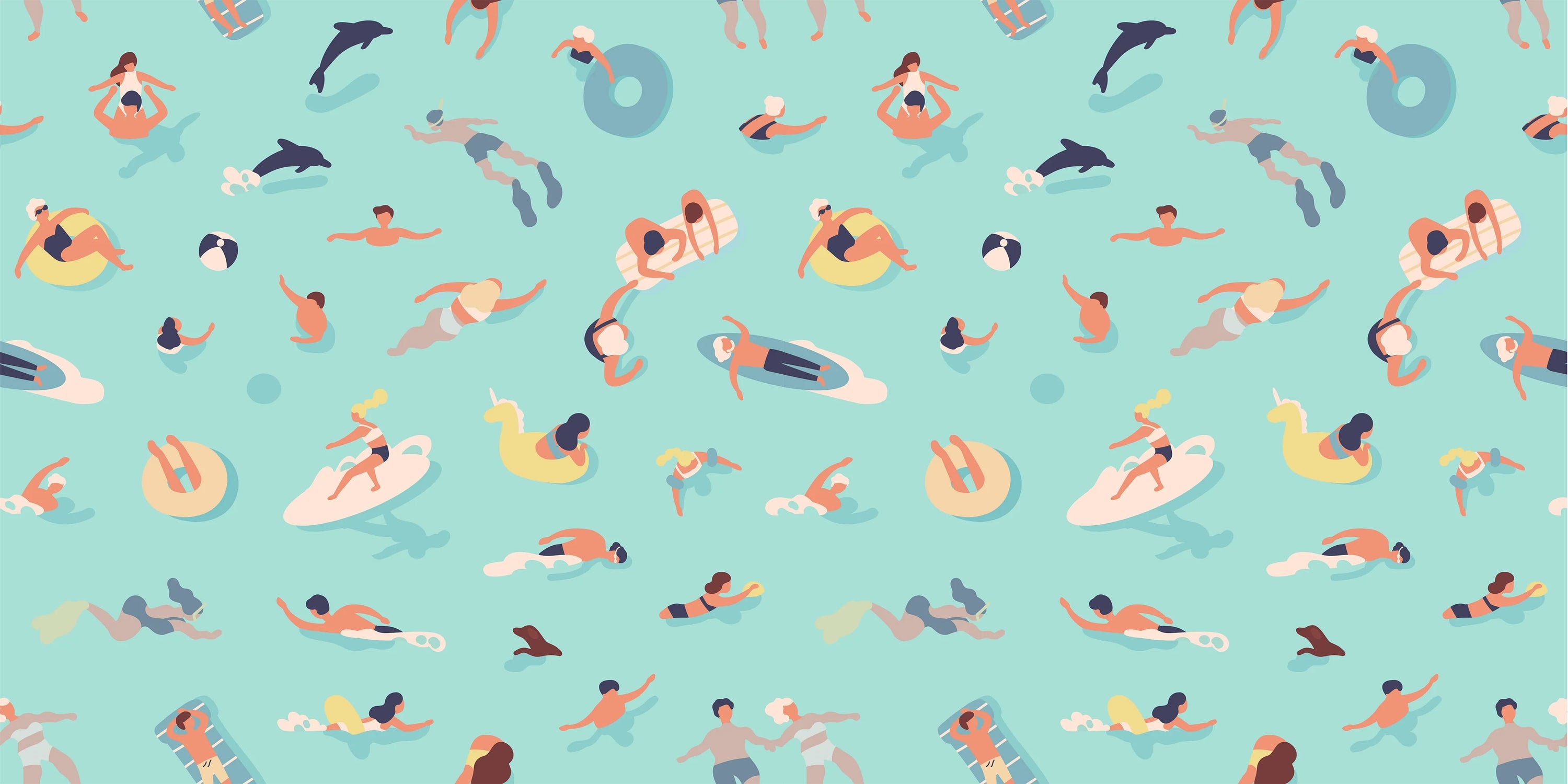 Papier peint Plaisirs Estivaux