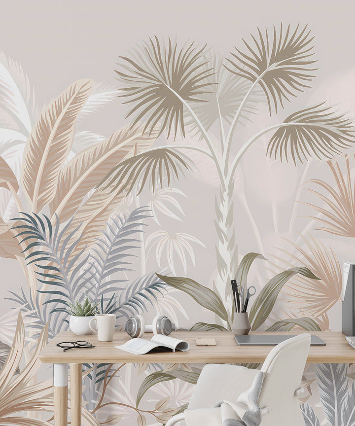 Papier peint sur mesure Jungle Colorée