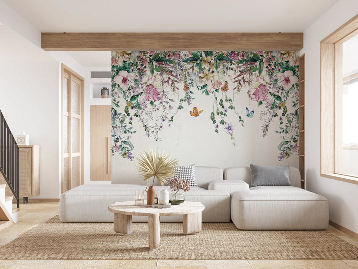 Papier peint tendance Fleur Tombante - Kam & Leon