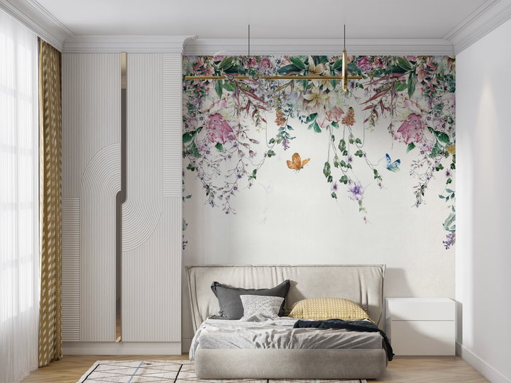Papier peint tendance Fleur Tombante - Kam & Leon