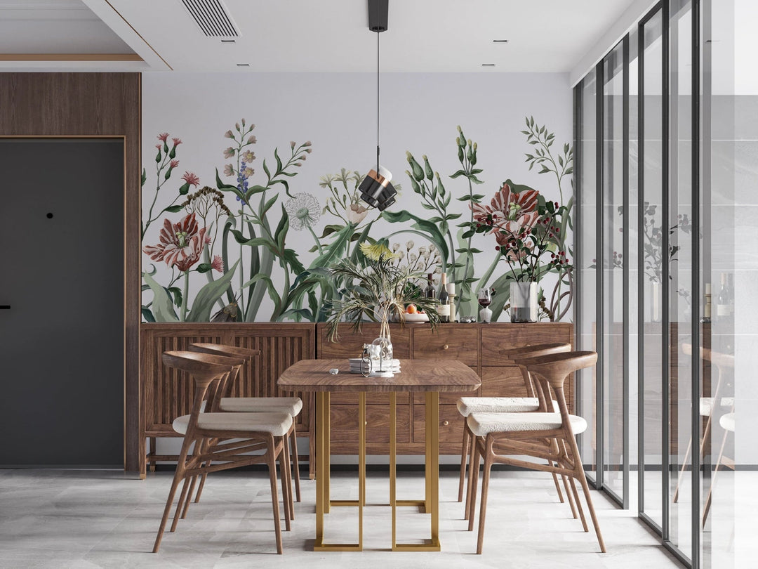 Papier peint Tendance Fleurs Des Champs - Kam & Leon