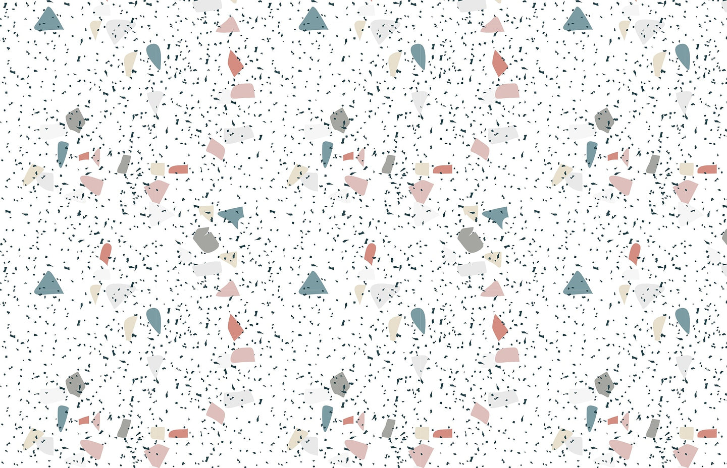 Papier Peint Terrazzo Géométrique - Kam et Léon