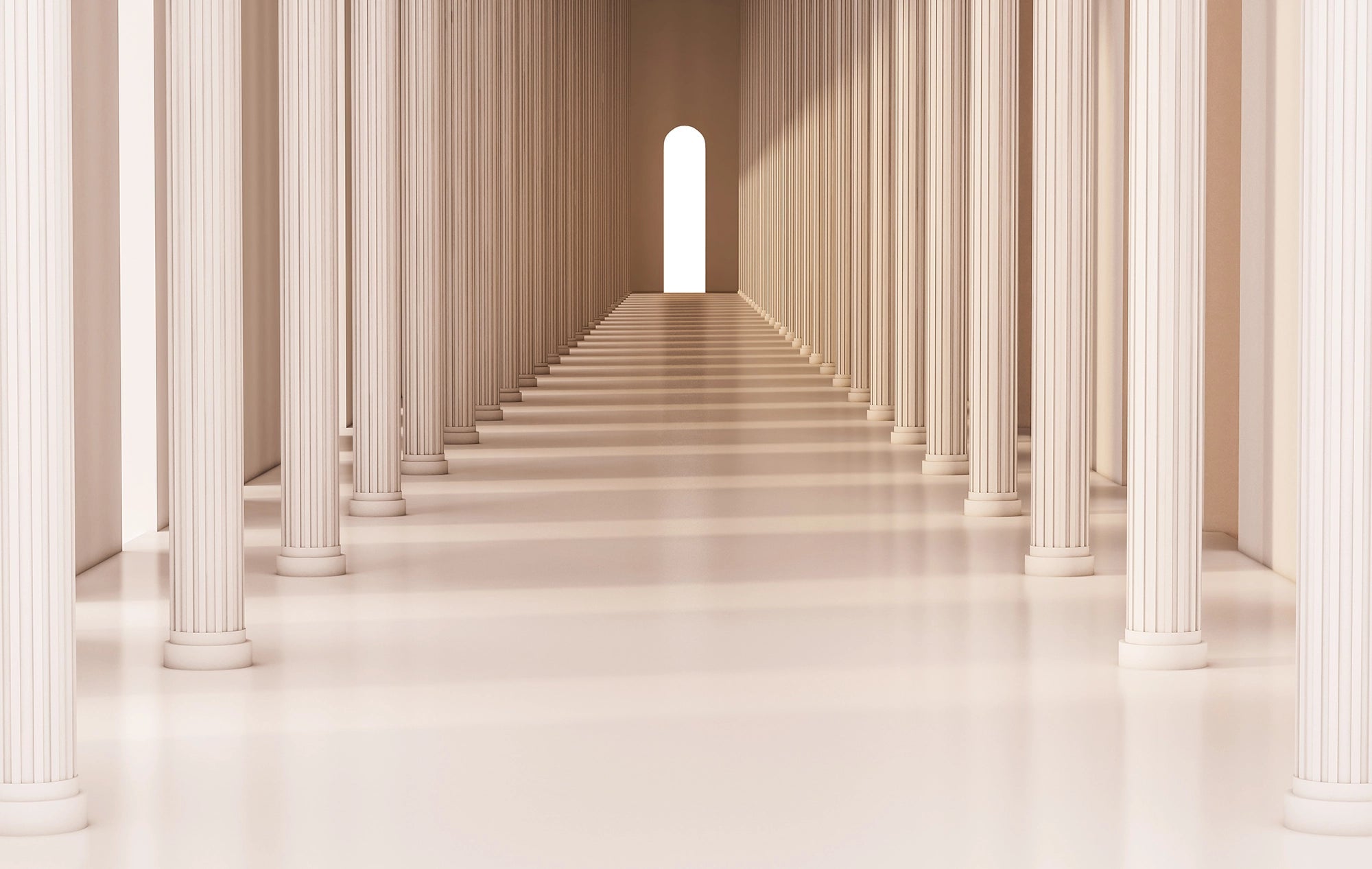 Architectural Harmony Trompe-l'oeil Wallpaper 