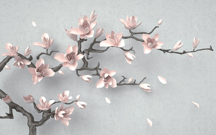 Trompe-l'oeil Wallpaper Ramas floridas