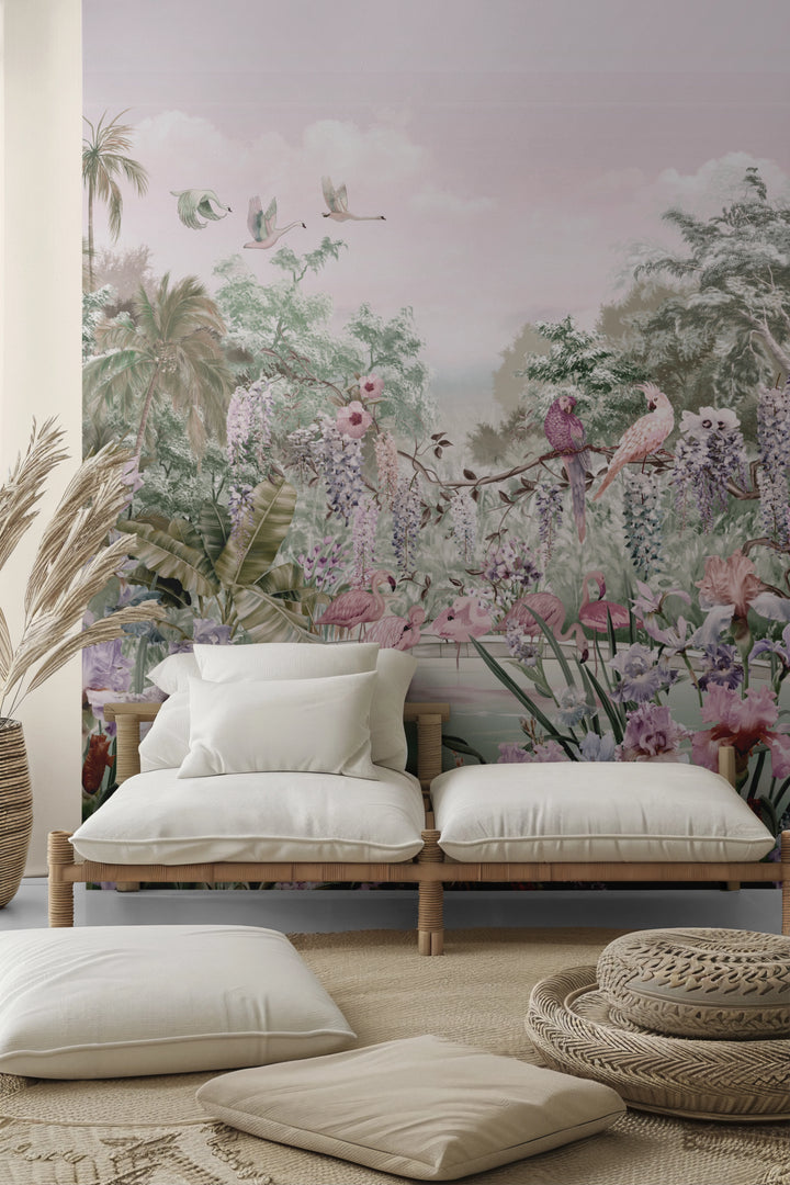 Papier peint tropical Jardin Secret