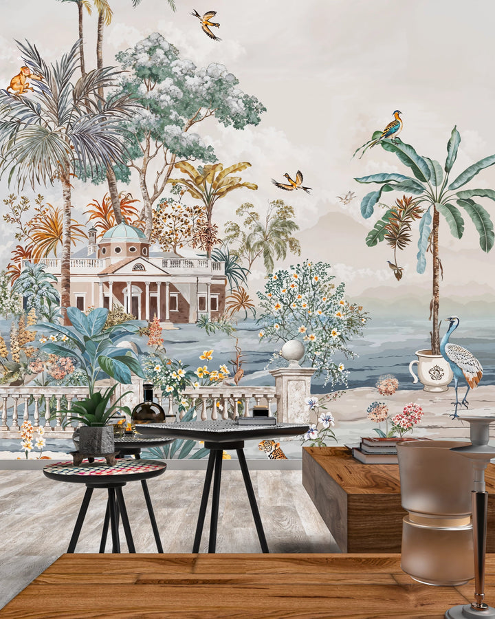 Papier Peint Tropical - Paysage Exotique - Kam et Léon