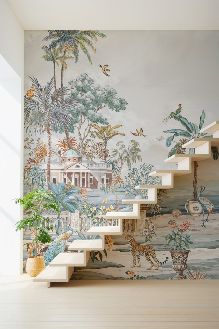 Papier Peint Tropical - Paysage Exotique - Kam et Léon