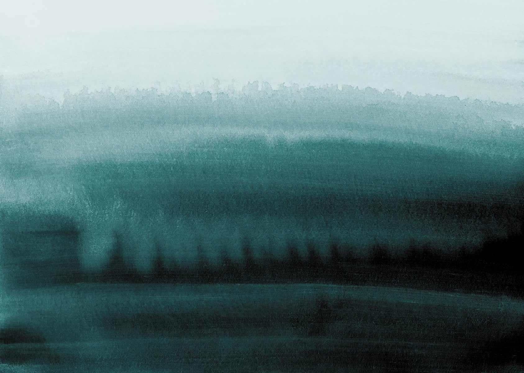 Papel pintado panorámico Degradado Esmeralda 