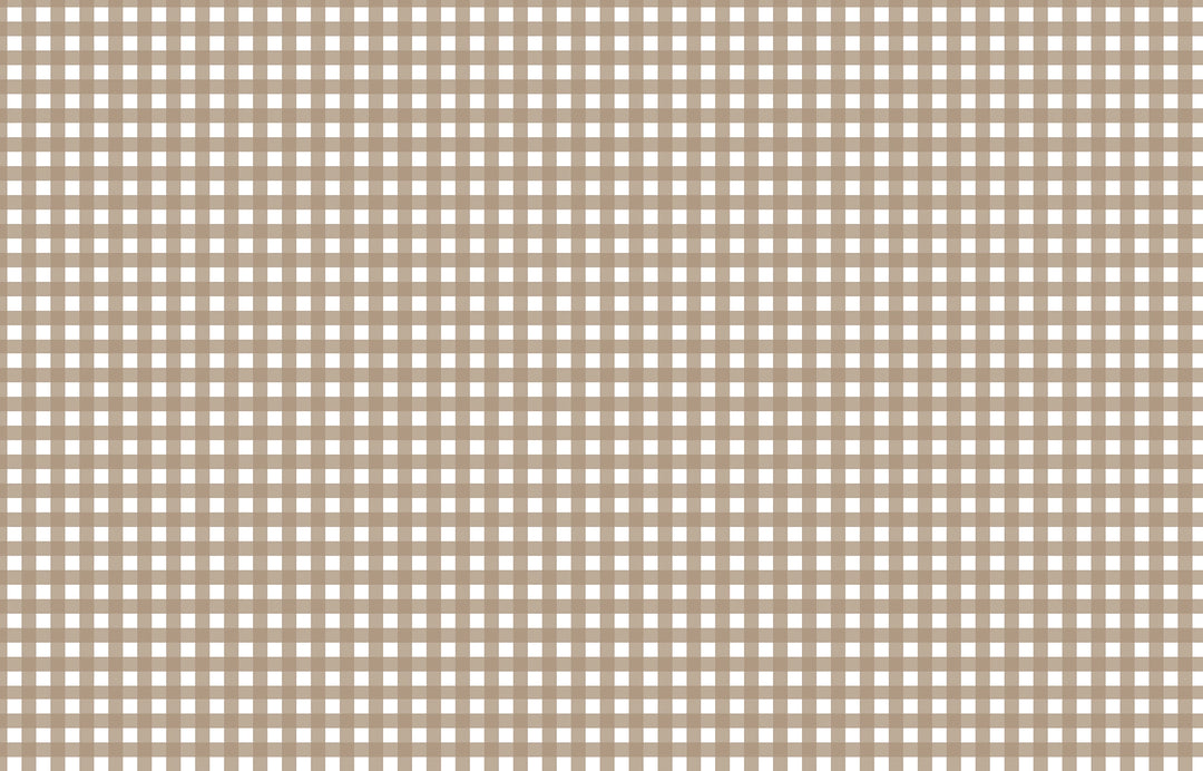 Papier peint Vichy Carreaux Taupe
