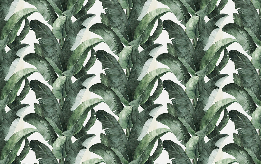 Tapisserie murale feuille de bananier