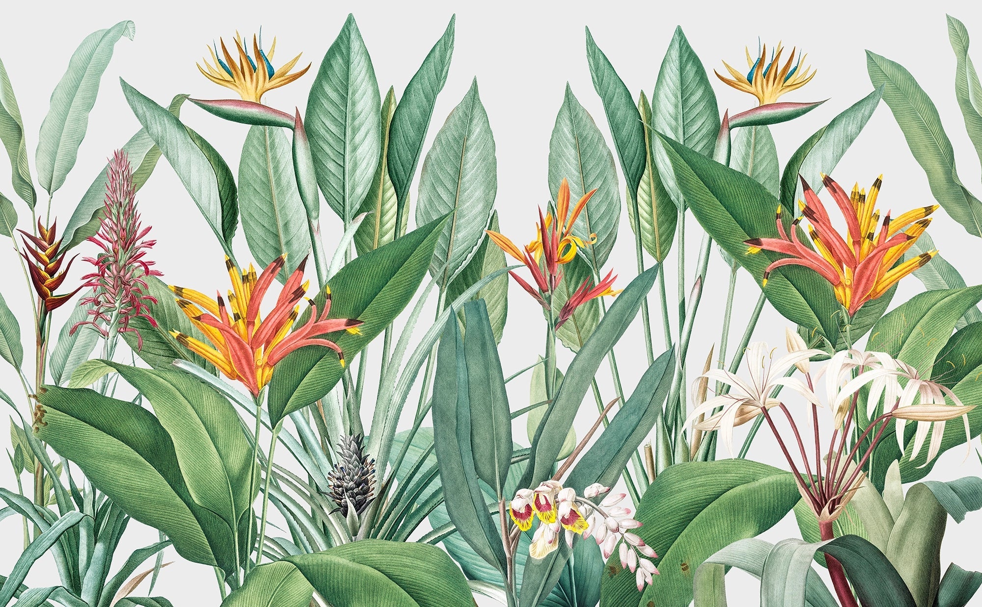 Tapisserie murale plante tropicale