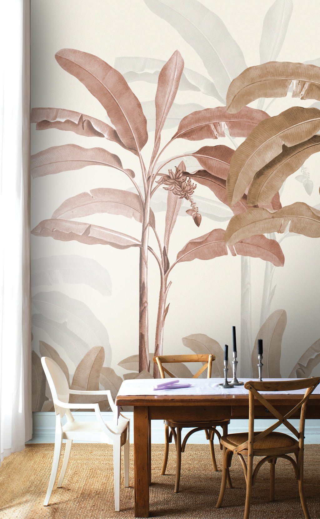 Papier peint panoramique arbres tropicaux livraison offerte - Kam & Leon