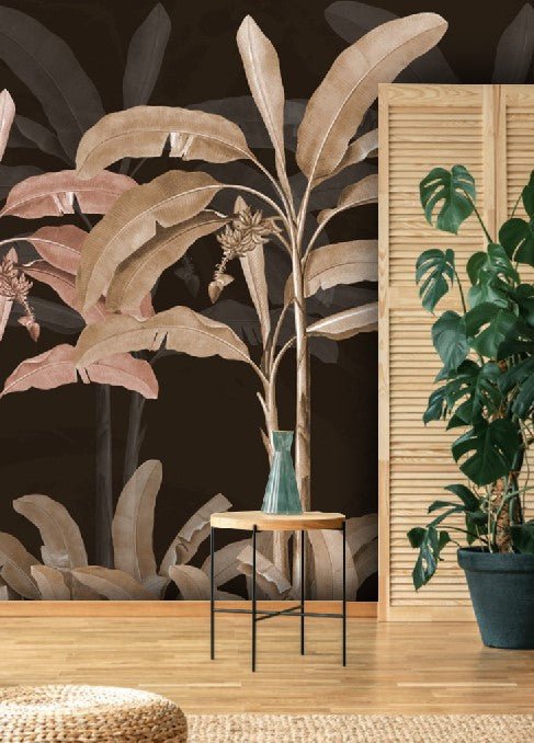 Papier peint panoramique arbres tropicaux livraison offerte - Kam & Leon