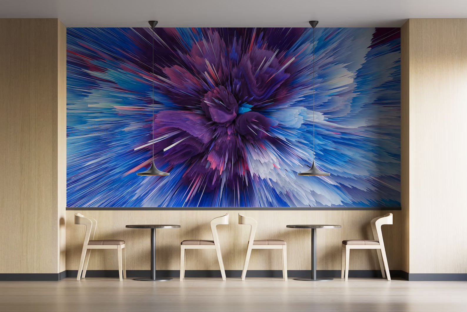 Papier peint panoramique bombe de couleurs livraison offerte - Kam & Leon