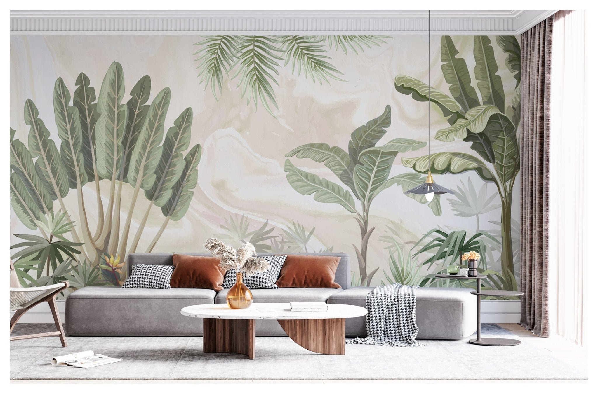 Papier peint panoramique tropical livraison offerte - Kam & Leon