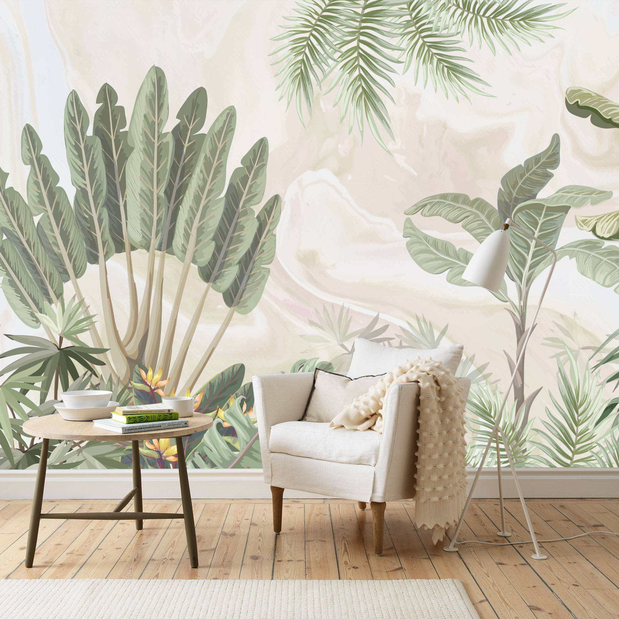 Papier peint panoramique tropical livraison offerte - Kam & Leon