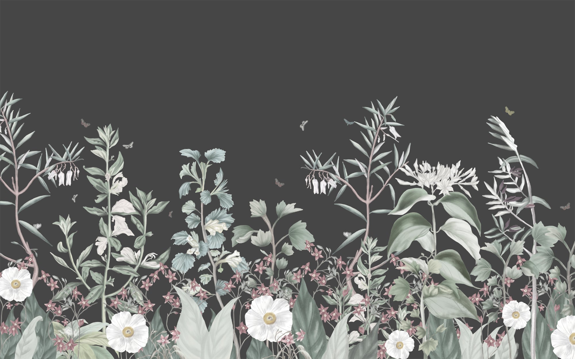 Papier peint champ de fleurs - Kam & Leon