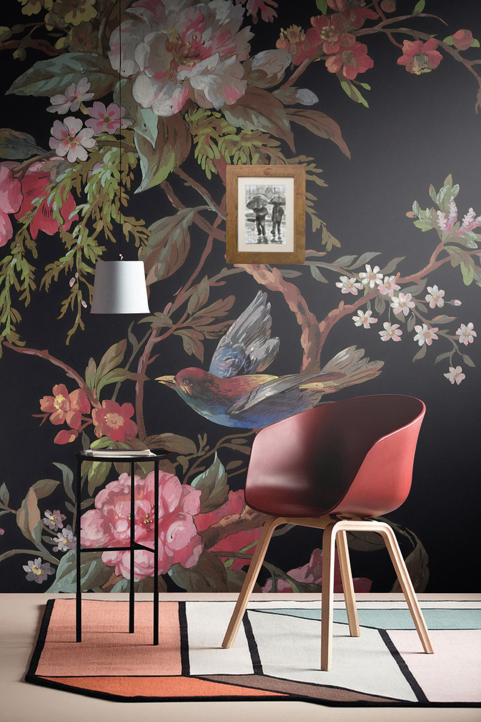 Papier peint panoramique arbre en fleurs livraison offerte - Kam & Leon