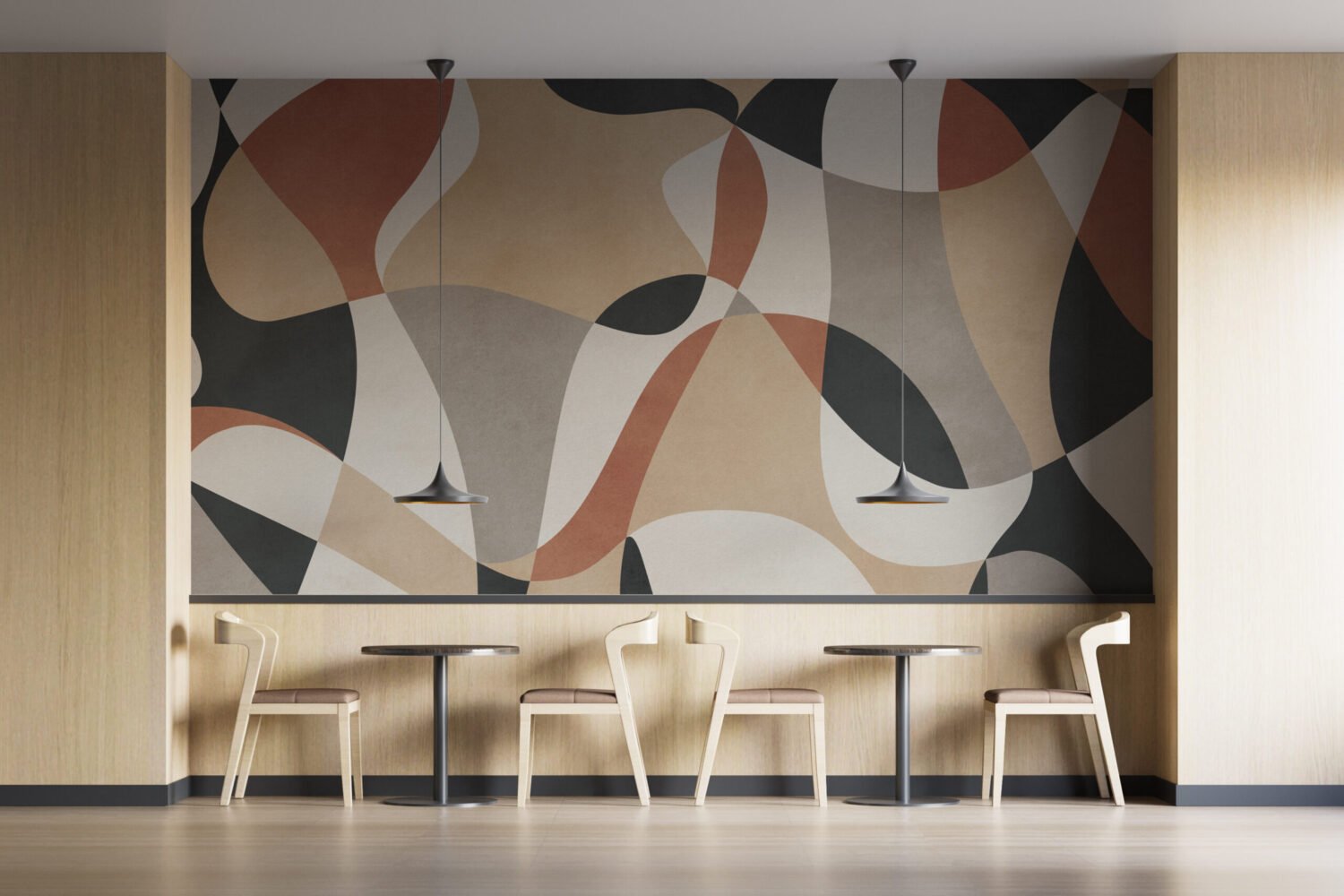 Papier peint formes abstraites - Kam & Leon