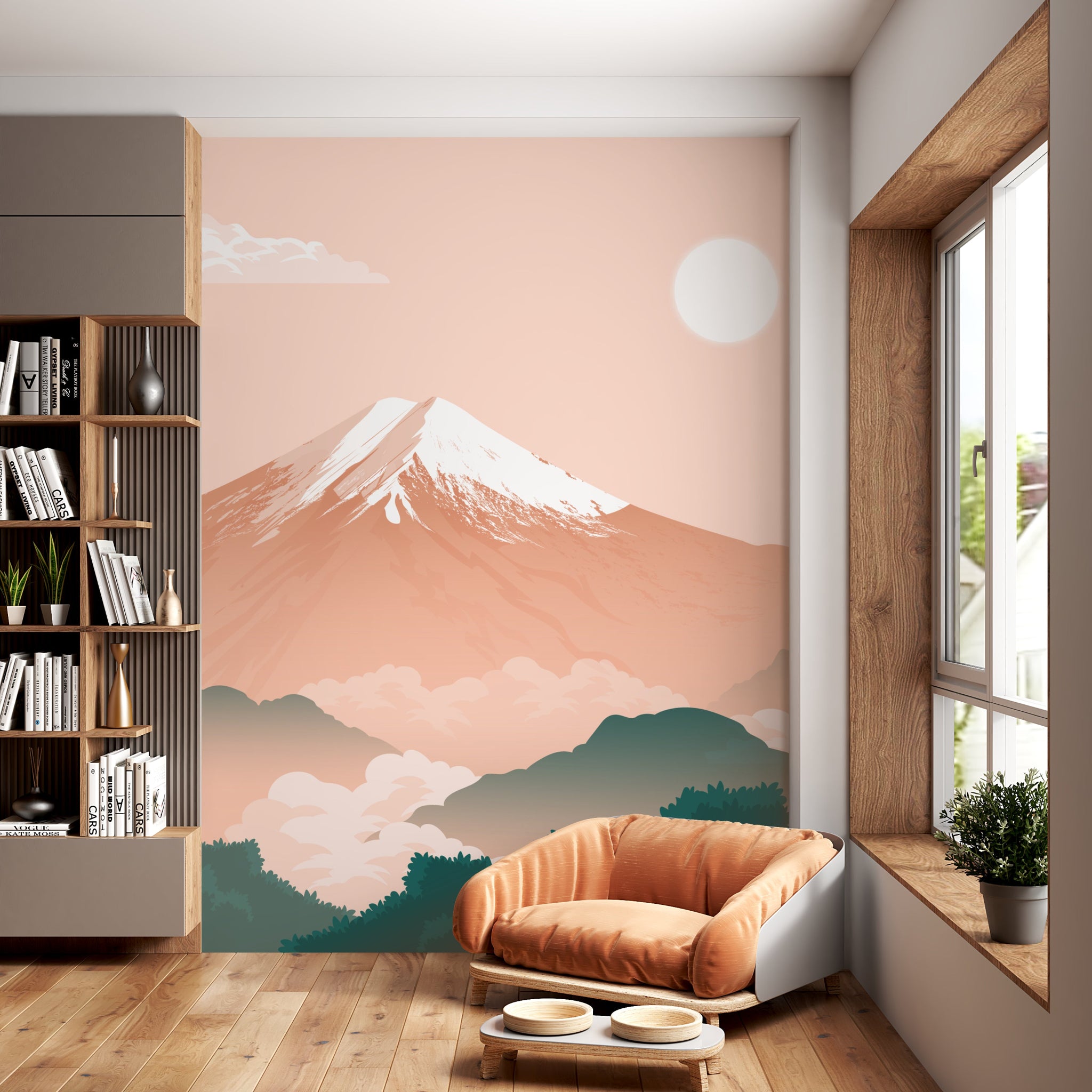 Papier Peint Inspiré des Montagnes Japonaises - Kam & Leon