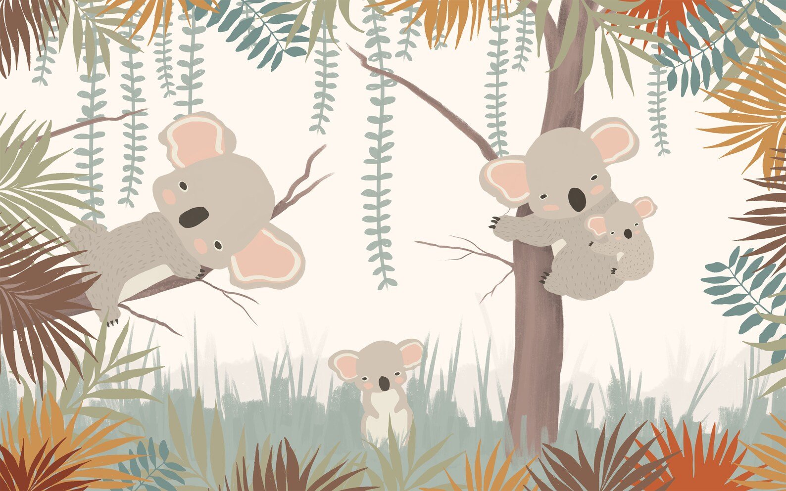 Papier peint koala chambre enfant - Kam & Leon