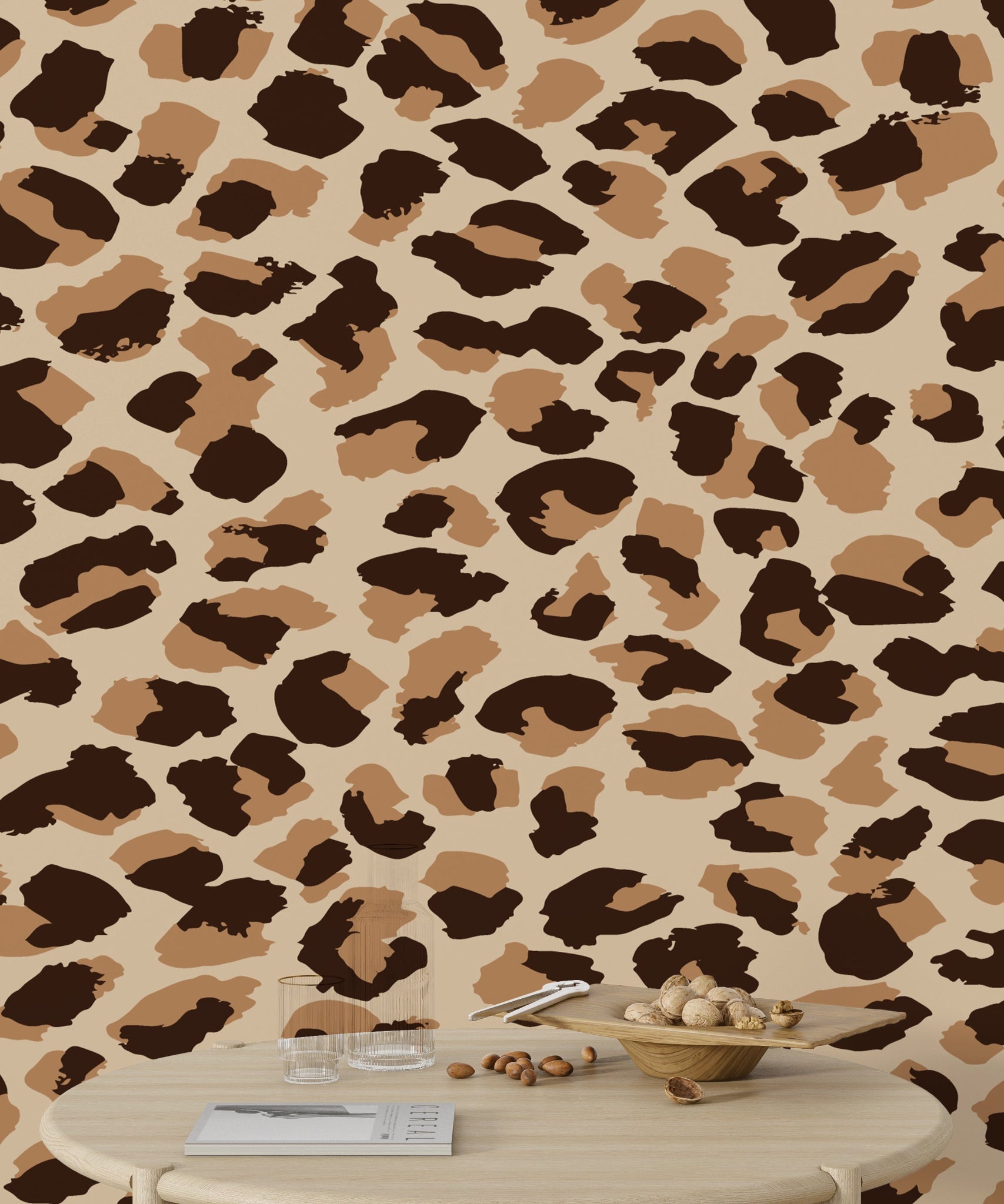 Papier peint motif léopard - Kam & Leon