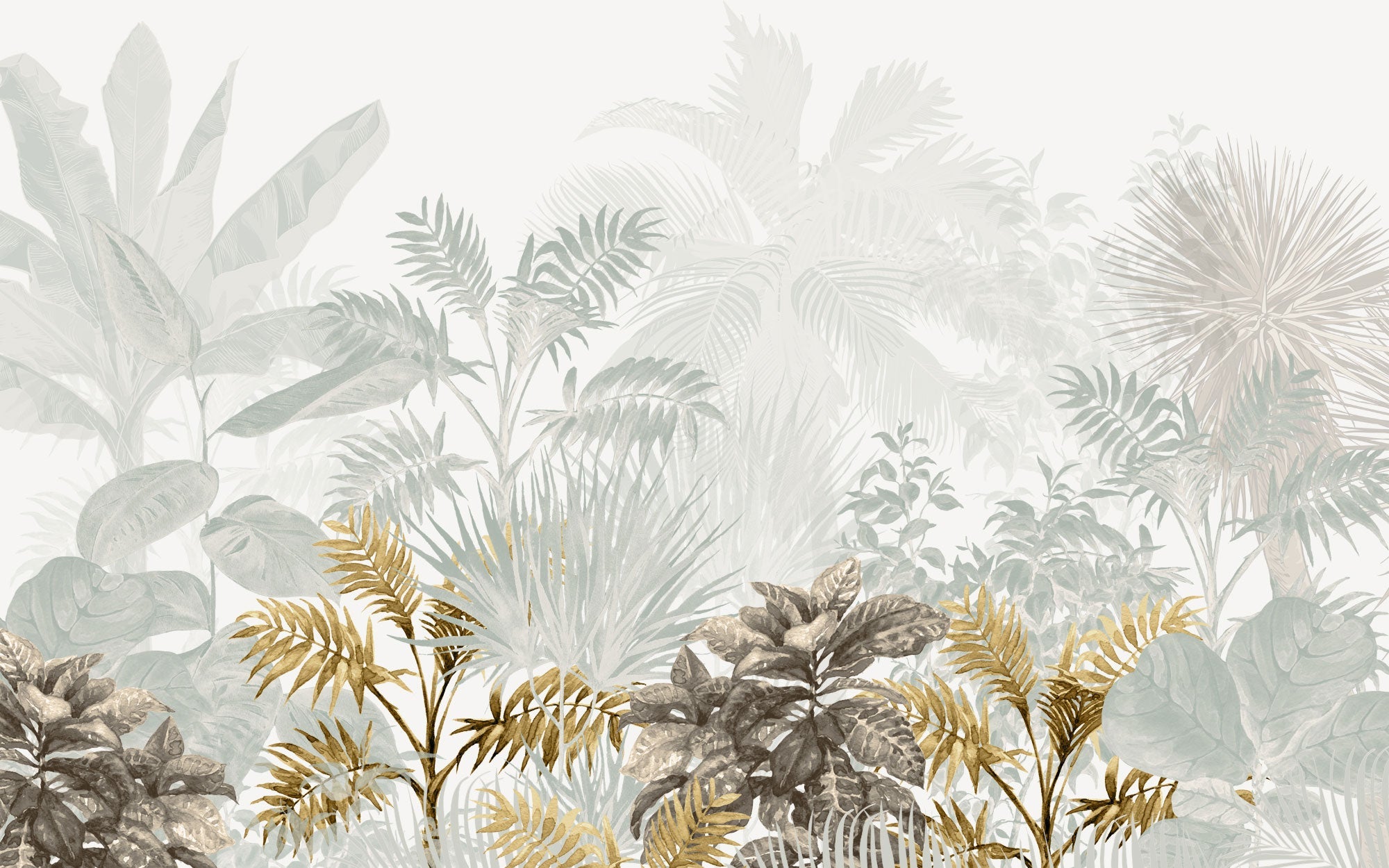 Papier peint panoramique arbres tropicaux - Kam & Leon